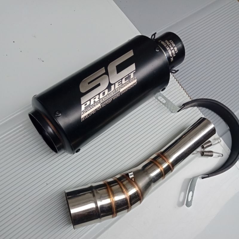 Racing SC PROJECT BLACK DOP PLUS SLIP ON NEW CB150R / CBR150R FACELIFT ...
