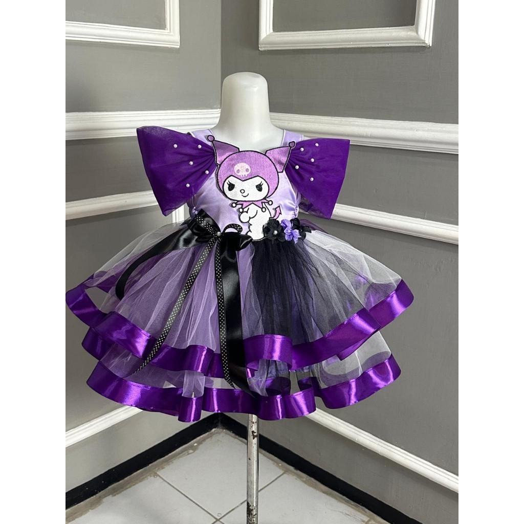 Kuromi ribbon Dress is cute and adorable | Shopee Singapore