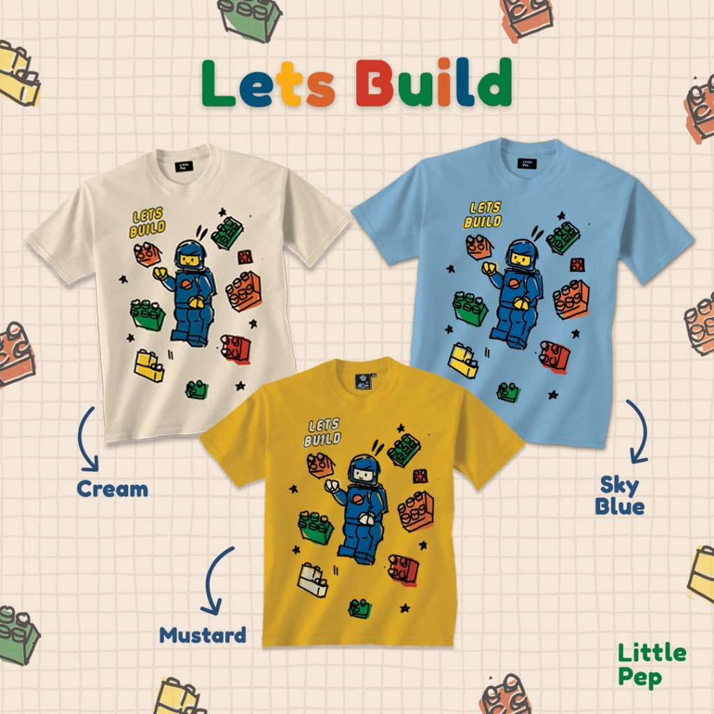 Little Pep - Lets Build - Brick game children's clothes with astronaut ...