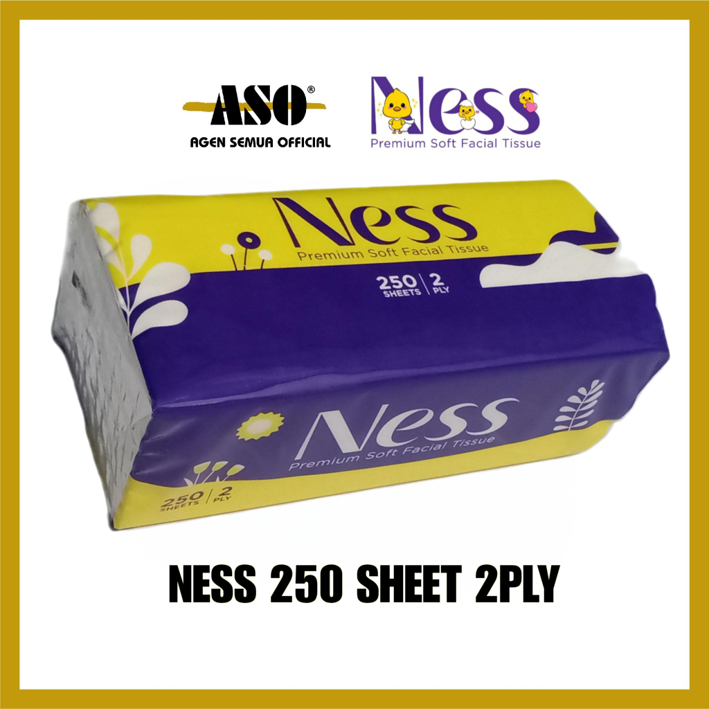 Tisu Tissue NESS 250 sheet 2ply facial Tissue PROMO !!!
