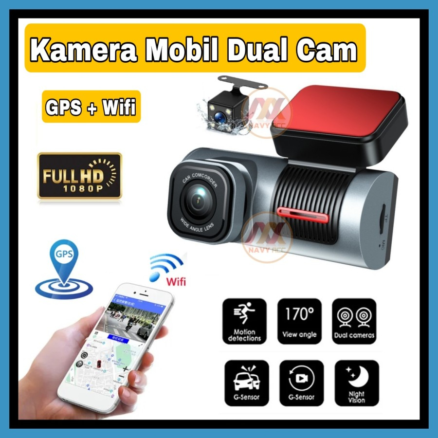 LAYAR Mh - Car Camera Dvr Dashboard GPS+Wifi G 3-screen Sensor LPTS ...