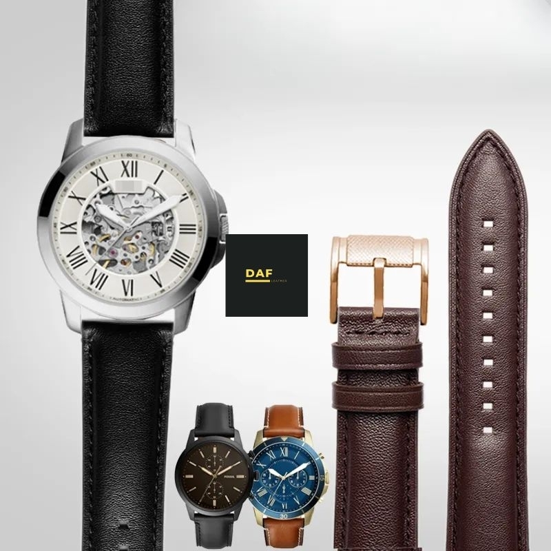 Genuine leather fossil deals watch bands