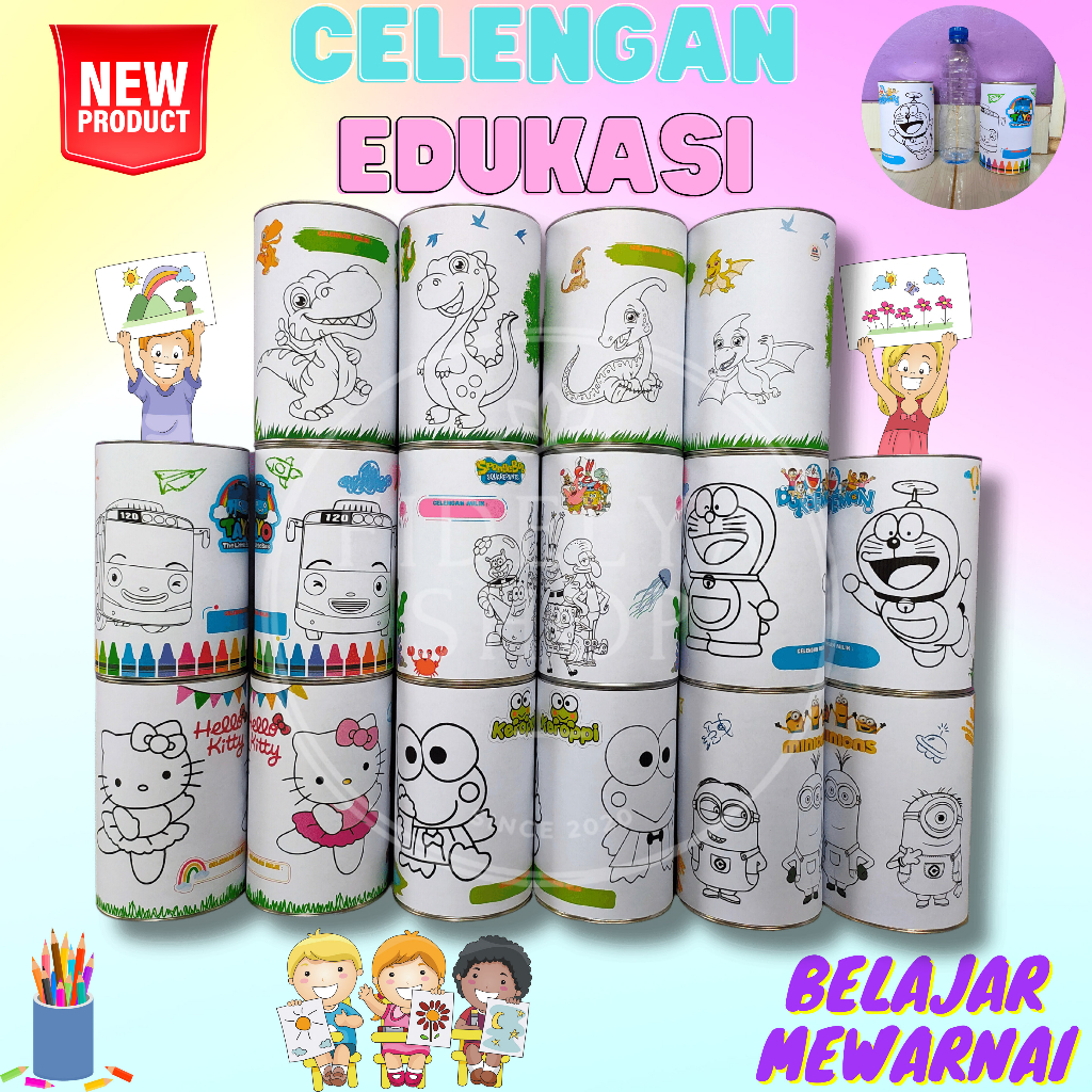 Educational Piggy Bank (Coloring) Shopee Singapore