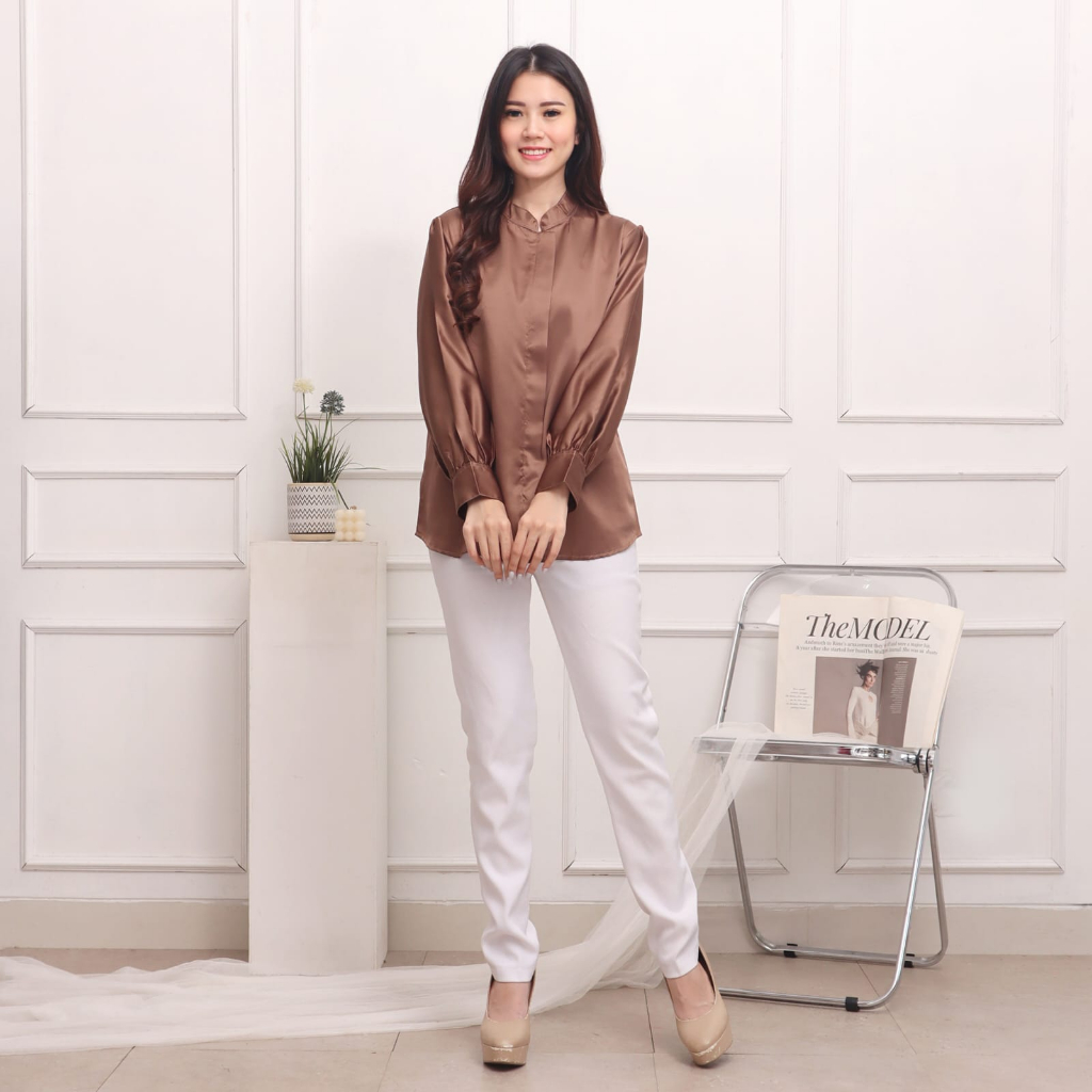 Binx Fashionholic Blouse Debora/blouse Atasan Wanita satin