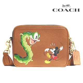 Disney X Coach Mickey Penny Leather Crossbody Bag New with Tag 