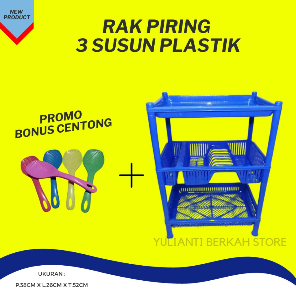 3tier Plastic Dish Rack Assorted Colors Versatile (Unit) Shopee