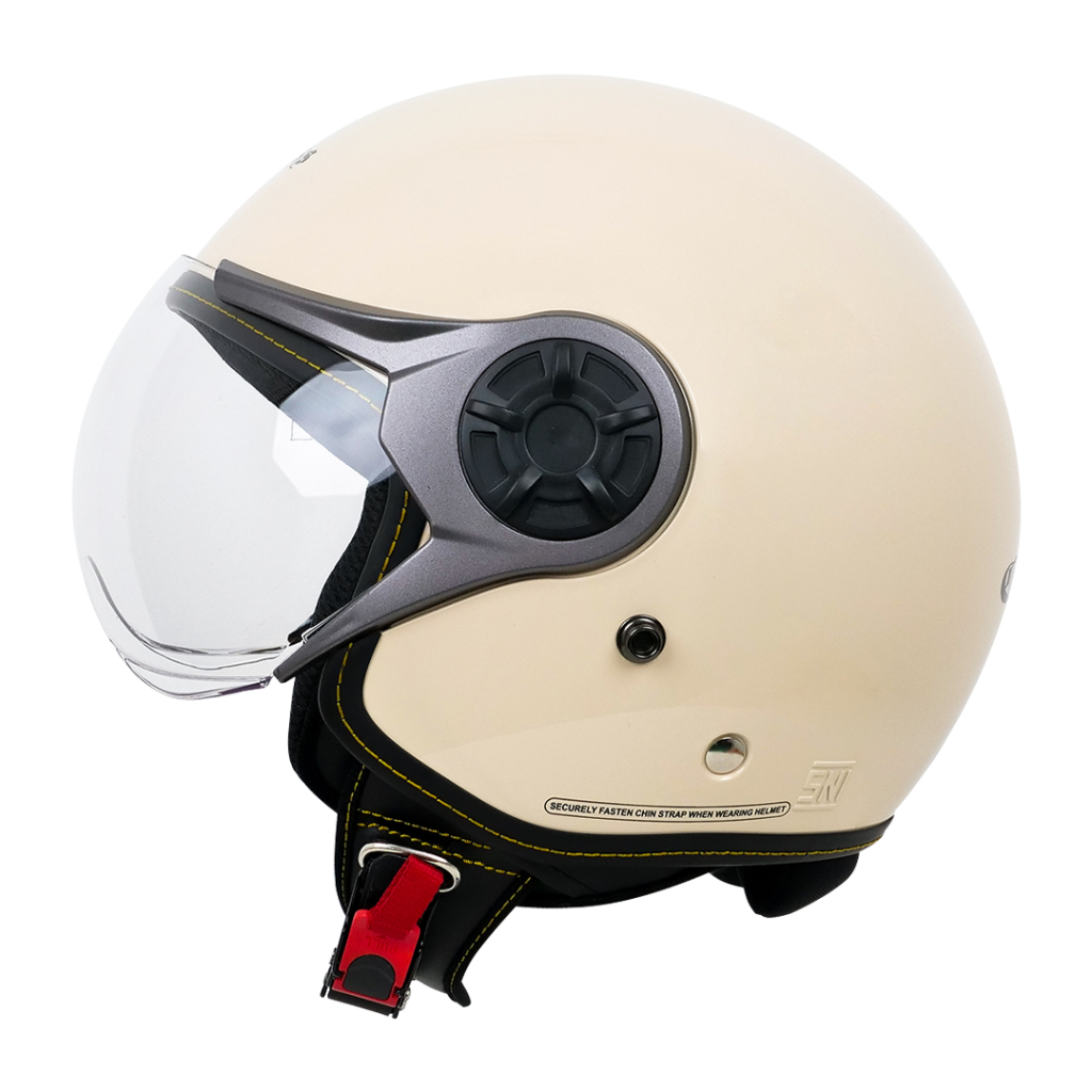 Cargloss YRM Helm Half Face - Avorio Naide - Gambar 2