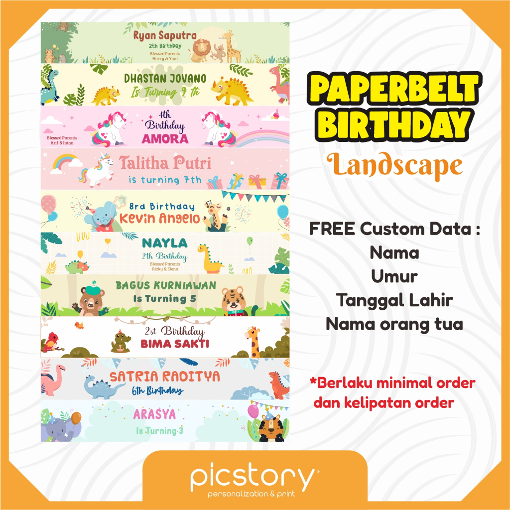 Birthday Paperbelt - Rice Bento Box Label Yellow Rice Box - Paper ...