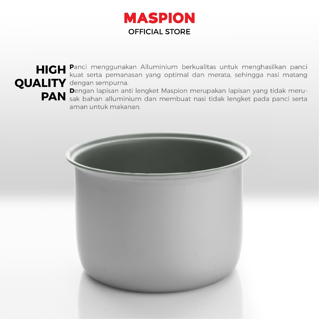 Maspion Rice Cooker Magic Com 1.8 Liter MRJ-1855 - Gambar 4
