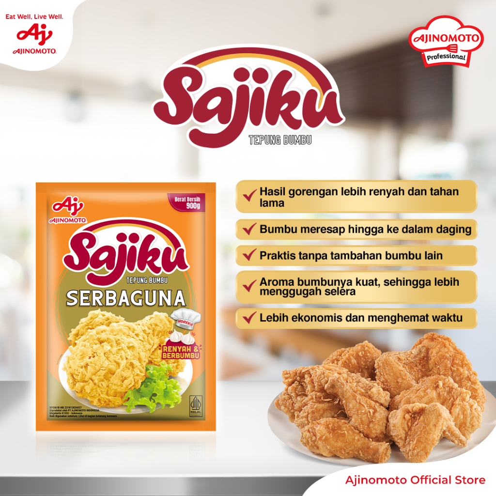 Sajiku Tepung Bumbu 900G 3pcs Renyah Lezat - Gambar 2