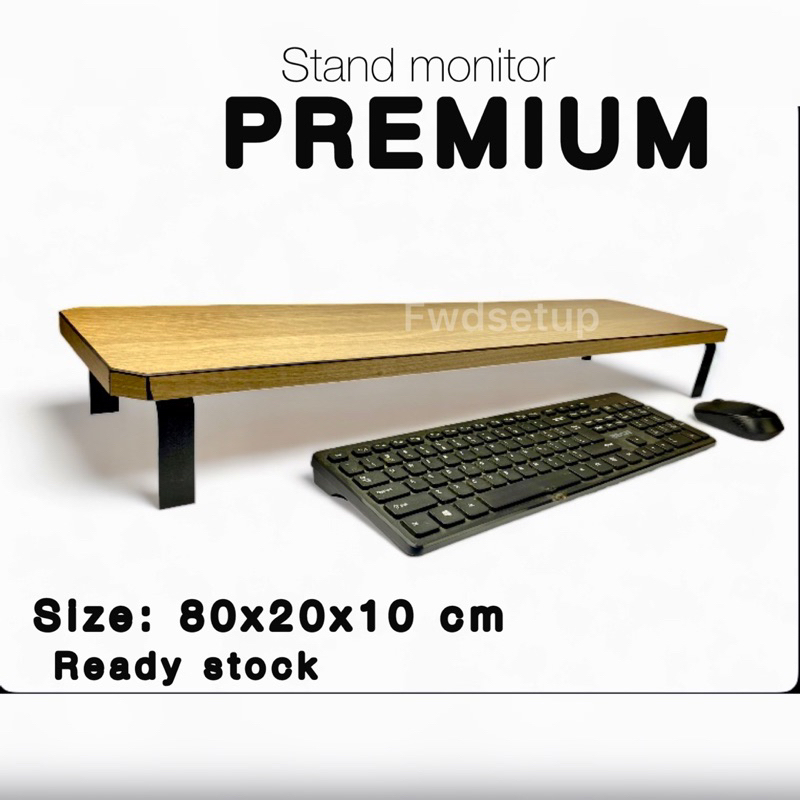 Desk Shelf Monitor Premium HPL Material 80cm Monitor Table / Stand ...
