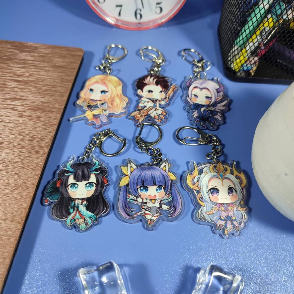 GANTUNGAN Mobile Legend Game Keychain - Round Game Ganci- Keychain - Ling -  Selena - Nana - Lylia - Ruby - Alucard - Granger - Anime | Shopee Singapore