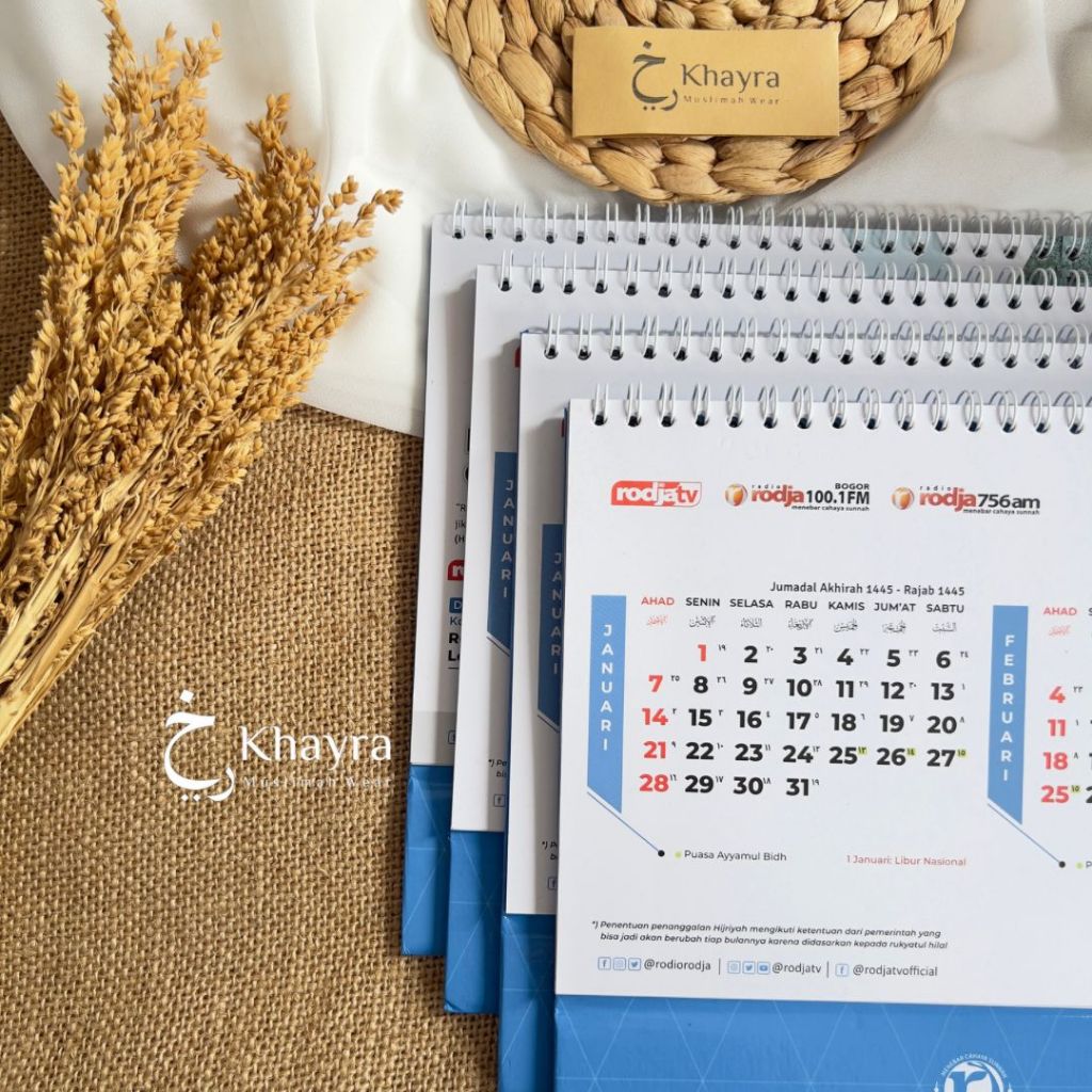 Ready] RODJA 2024 Desk Calendar/HIJRIYAH Calendar/SUNNAH Fasting ...