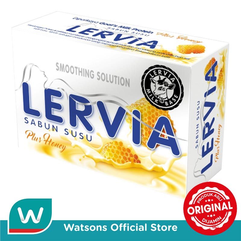 Lervia Sabun Susu Plus Honey 90 g - Gambar 3