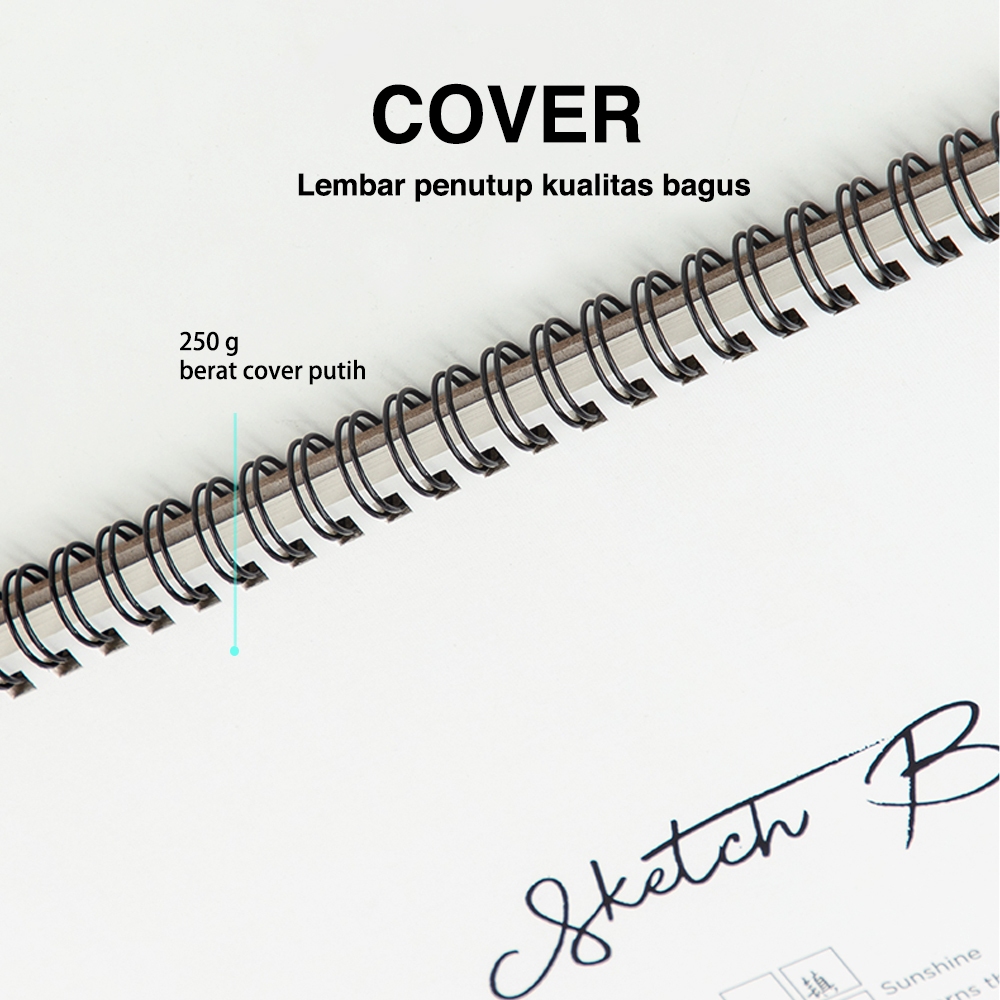 Deli Buku Gambar & Sketsa Size A4 B5 Vertikal 40 halaman 7362x - Gambar 2