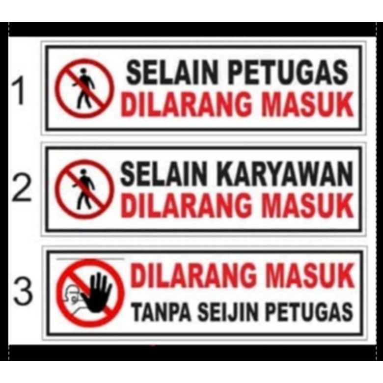 K3 LABEL PROHIBITED sign sticker/wall/glass/door sticker.30x10cm ...