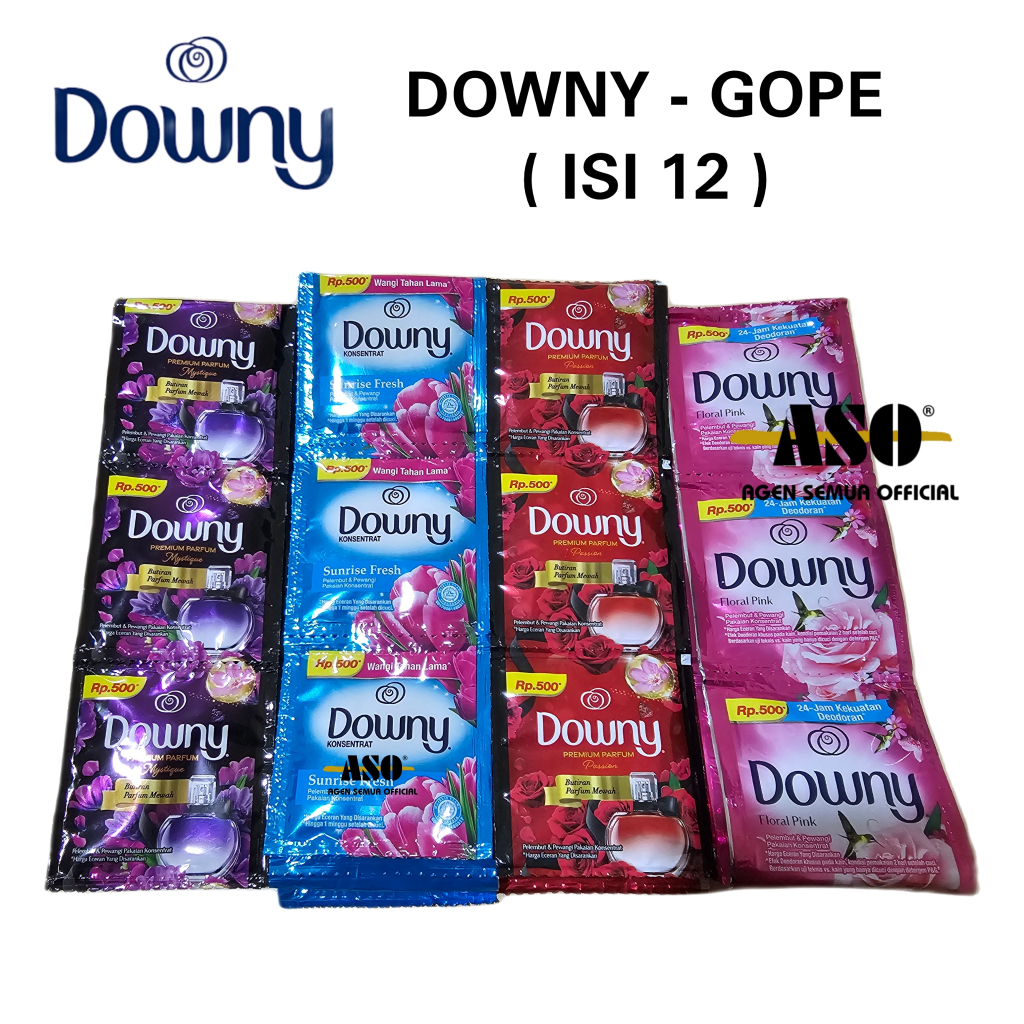 Downy 500 GOPE Pwangi & Pelembut Pakaian Wangi Parfum Mewah 8ml RENCENG ( ISI 12 ) - Gambar 3
