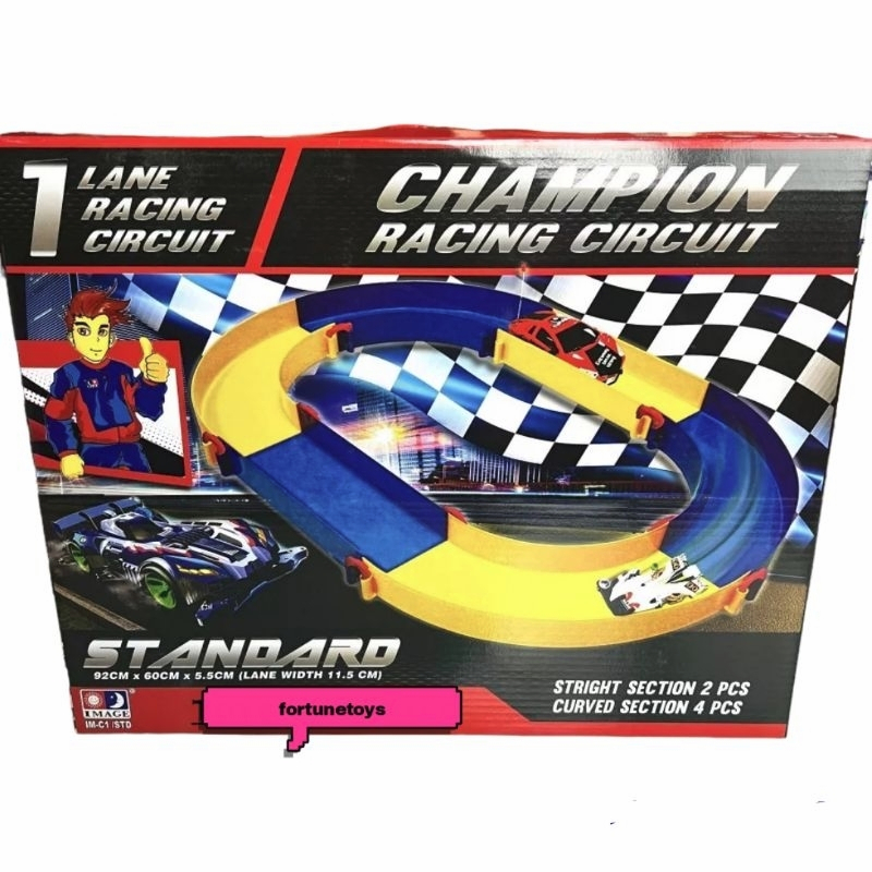 Tamiya Racing Mini 4WD Standard 1 Line Circuit Track - Champion Race 1 ...