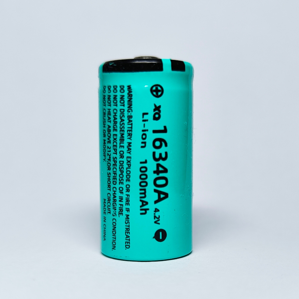Baterai Lithium 16340 Rechargeable