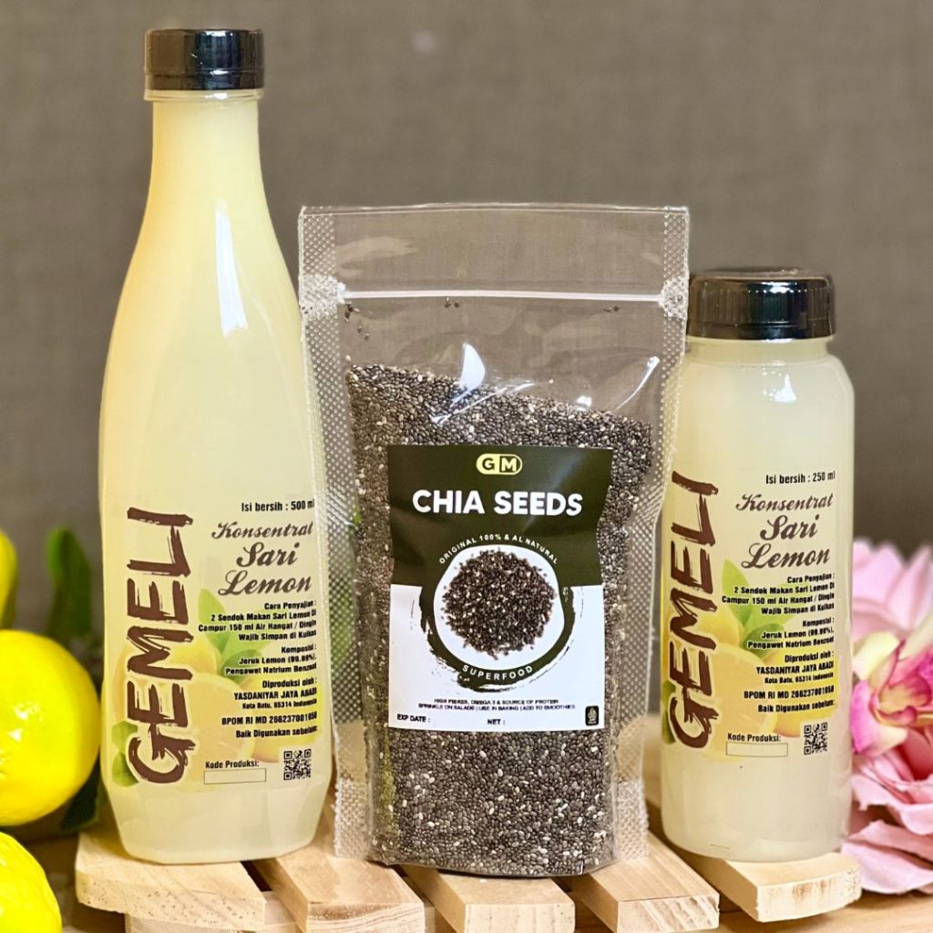Paket Sari Lemon Original Chiaseed Premium Gemeli - Gambar 2
