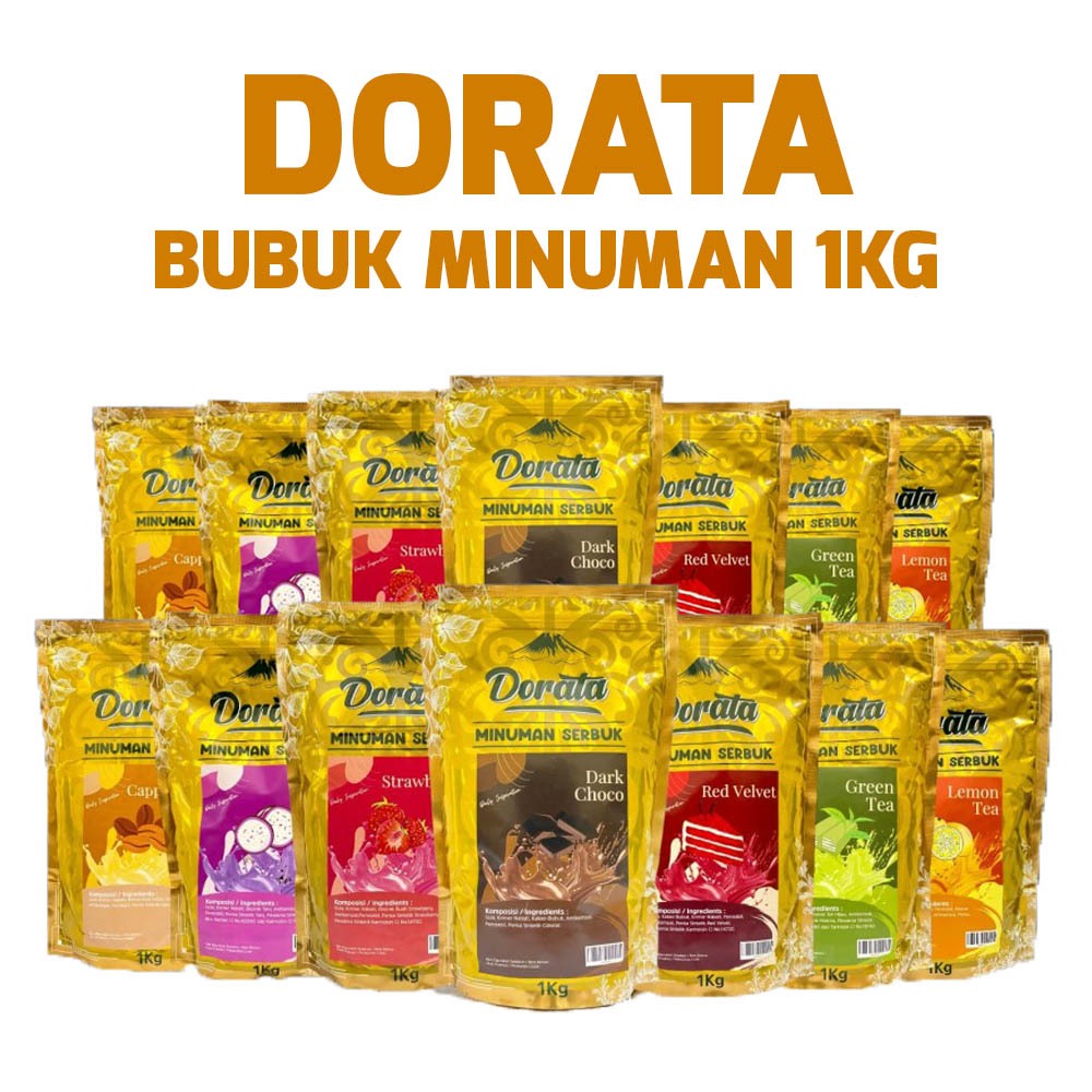 Dorata drink powder 1kg all varian/dorata powder drink all varian 1kg ...