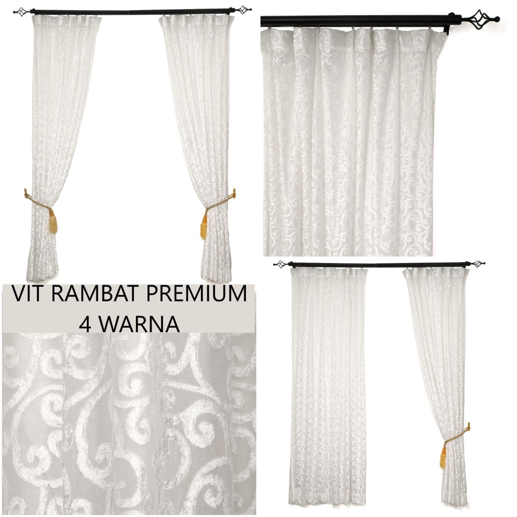 KONG VITRASE GORDEN PREMIUM MOTIF RAMBAT CANTIK TEBAL LEBAR 1 METER TINGGI 4 UKURAN MODEL LOSS
