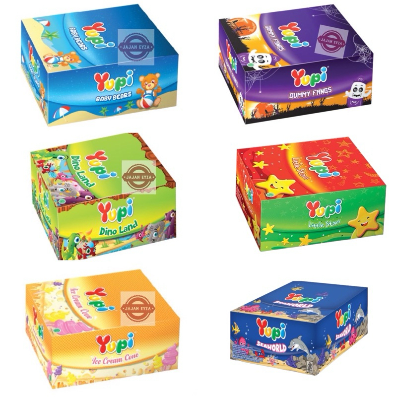 Yupi Jelly Box Candy Contents 24pcs/Yupi Dino Yupi Ice Cream Yupi Bear ...