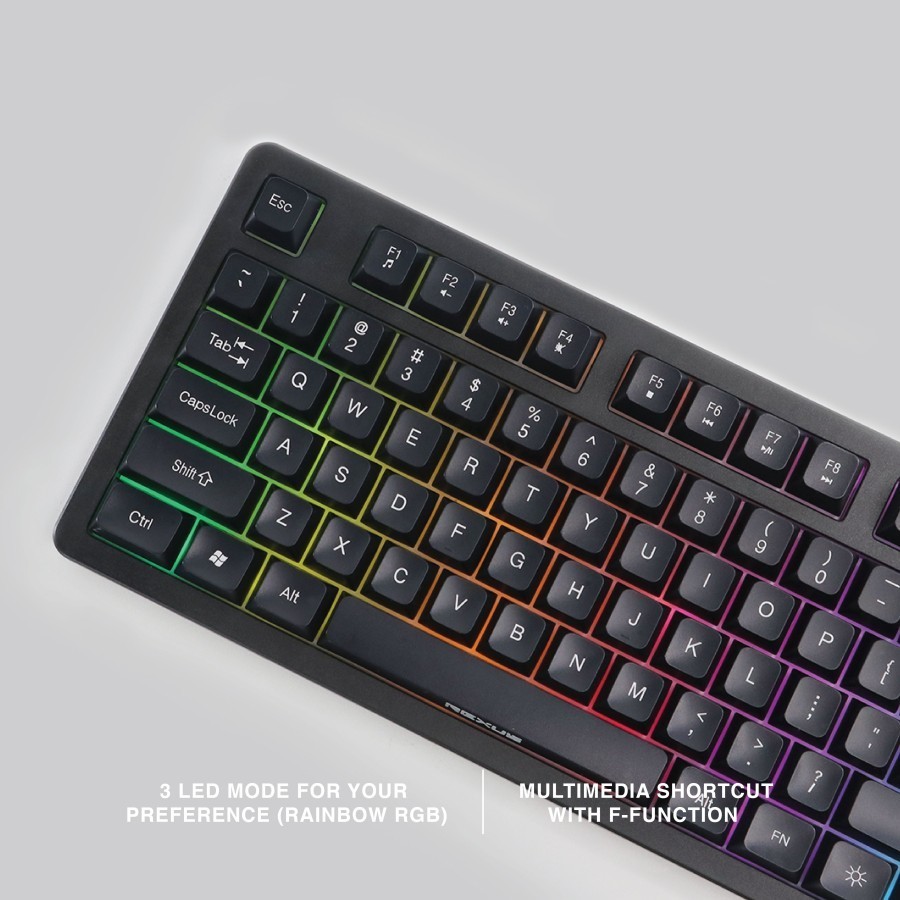 Rexus K9G / K9-G Keyboard Fortress Wired Gaming Keyboard RGB - Gambar 3