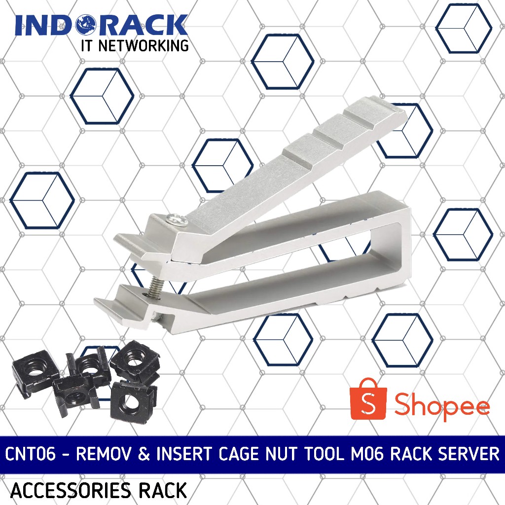 Cnt06 INDORACK CAGE NUT TOOL TOOL CAPIT NUT CAGE M06 RACK SERVER BOLT ...