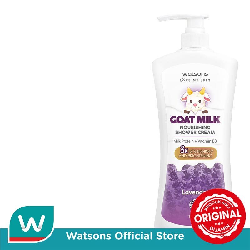 Watsons Goat Milk Nourishing Lavender Shower Cream 1000ml - Gambar 3
