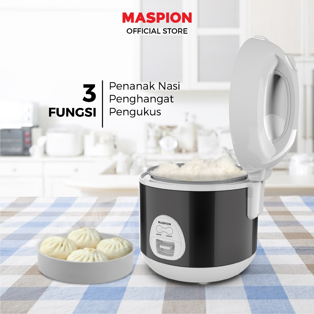 Maspion Rice Cooker Magic Com 0.6 Liter MRJ-0623 GRBF - Gambar 3