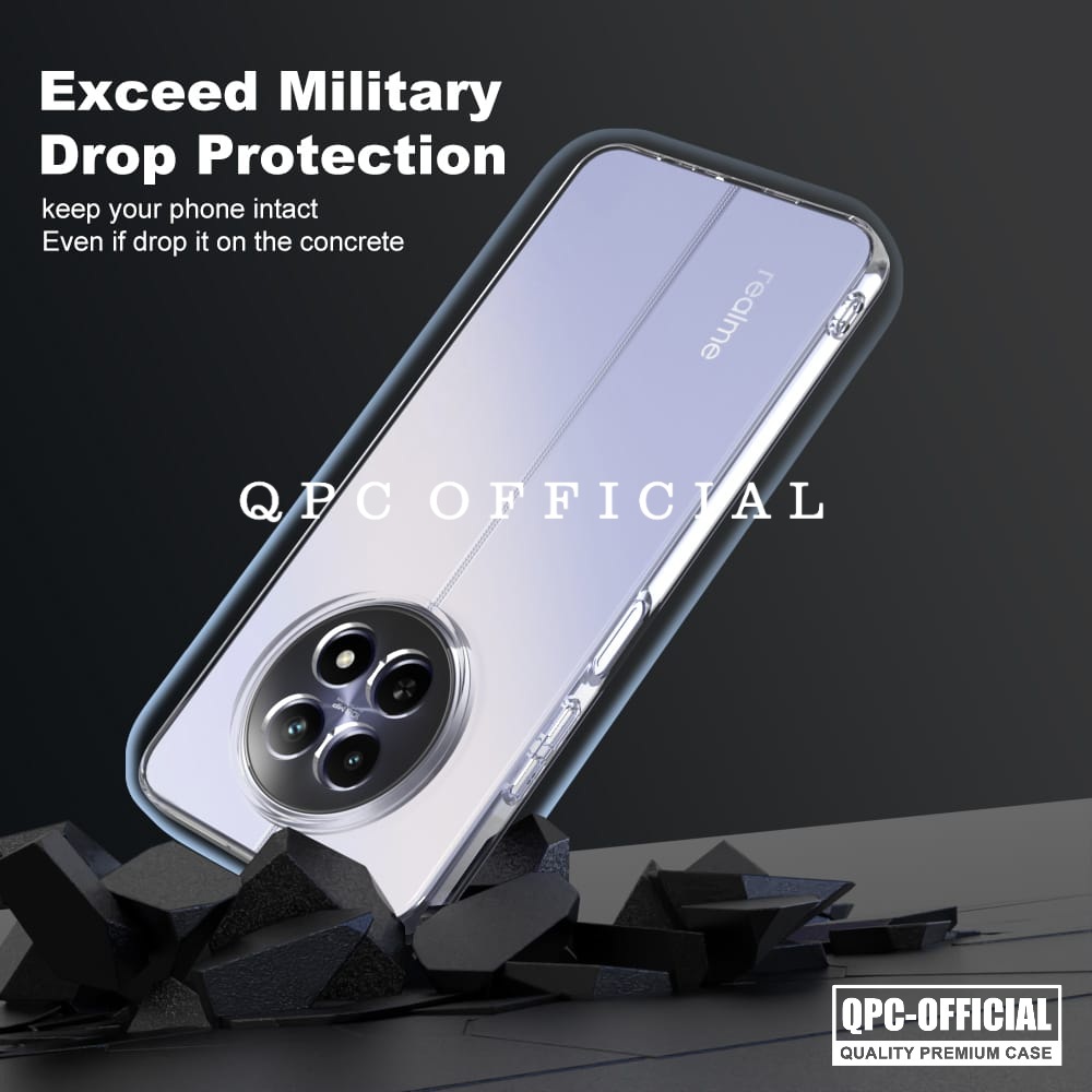 Realme 12 5g  Realme 12 Pro Plus Realme 13 5g Clear Case Bening 2.0mm Softcase Clear Case Realme 12 5g Realme 12 Pro Plus Realme 13 5g CH-01 - Gambar 2