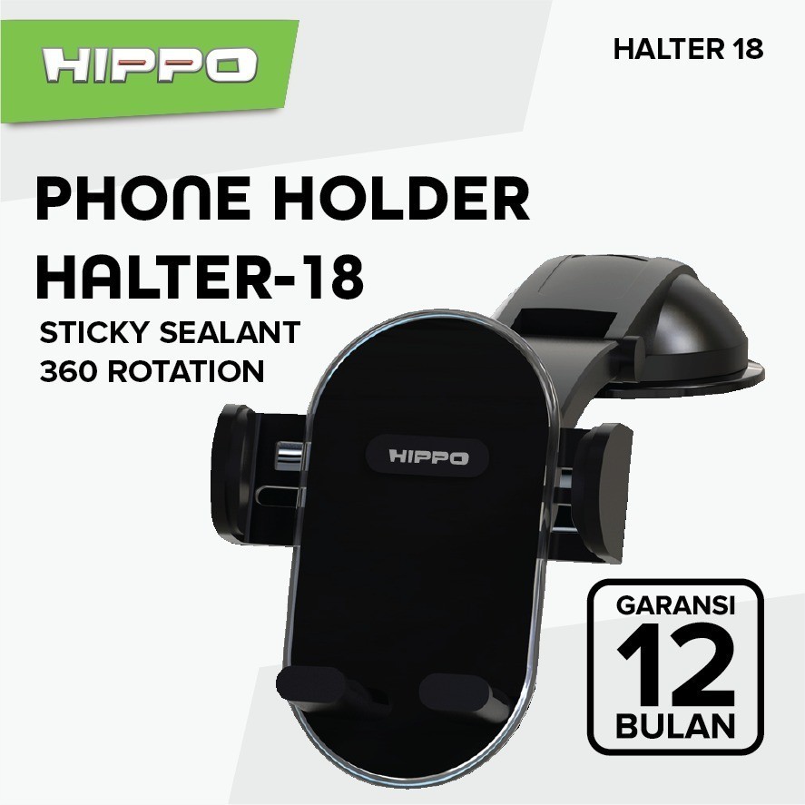 Hippo Phone Holder Halter 18 Dashboard - Gambar 2