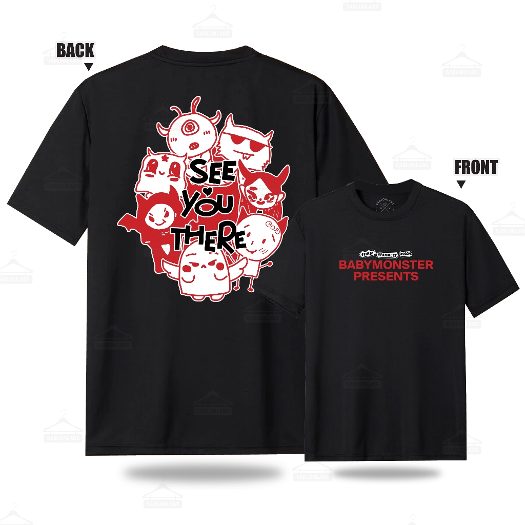 BABYMONSTER SEE YOU THERE T-SHIRT 2024 | REGULAR SIZE | OVERSIZE
