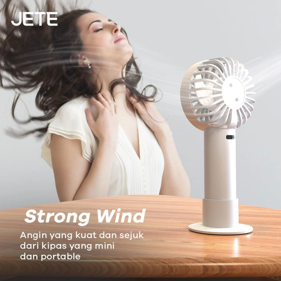 JETE SF1 Kipas Angin Portable With Holder Dock 14cm - Garansi 2 Tahun (RTL) - Gambar 4
