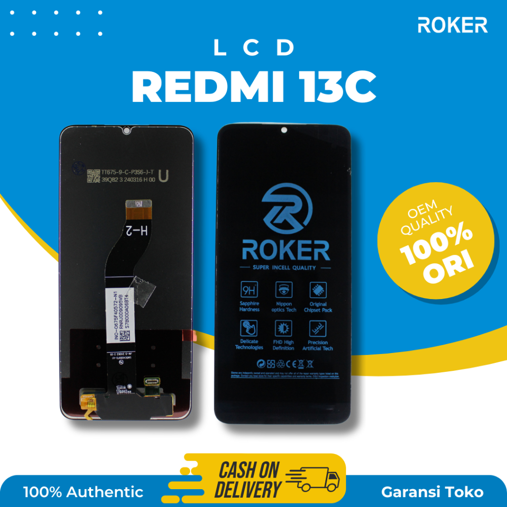 ROKER LCD TOUCHSCREEN XIAOMI REDMI 13C / POCO C65 FULLSET BY ROKER