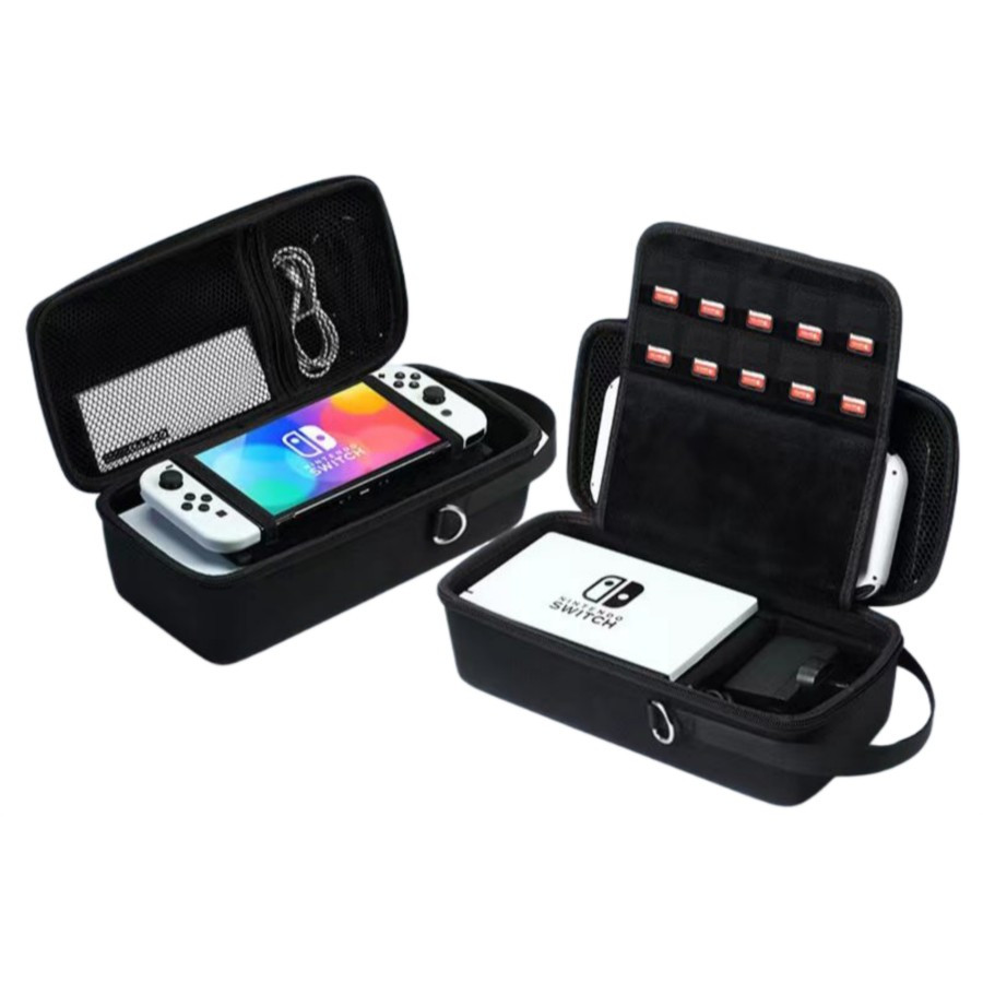Travel Bag Hard Carrying Bag Console Nintendo Switch V1 V2 Oled Black ...