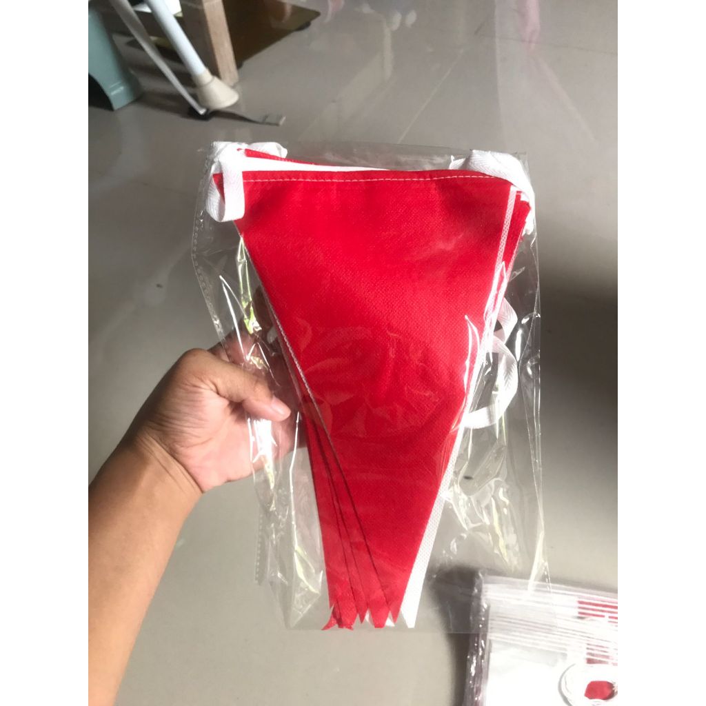 Augustan Cloth Triangle Flag Bunting Flag Festival HUT RI Dirgahayu ...