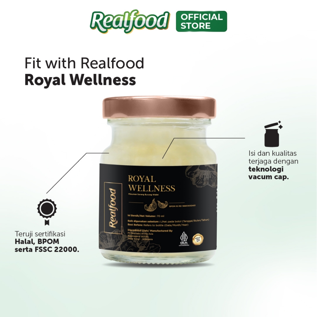 Realfood Bundle Immune Support Stay Fit dan Royal Wellness Minuman Sarang Burung Walet - Gambar 4