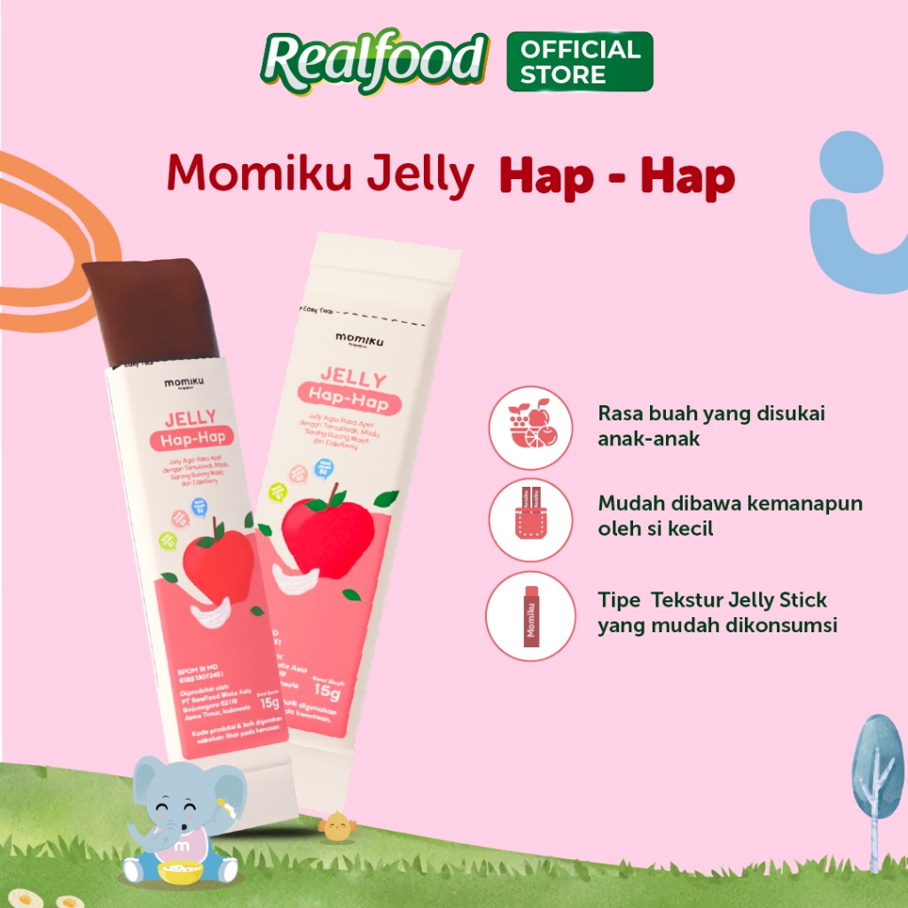 Realfood Momiku Jelly Hap-Hap Sarang Burung Walet dengan Ekstrak Temulawak, Madu Hutan dan Tinggi Vitamin B1, B2 & B5 - Gambar 4
