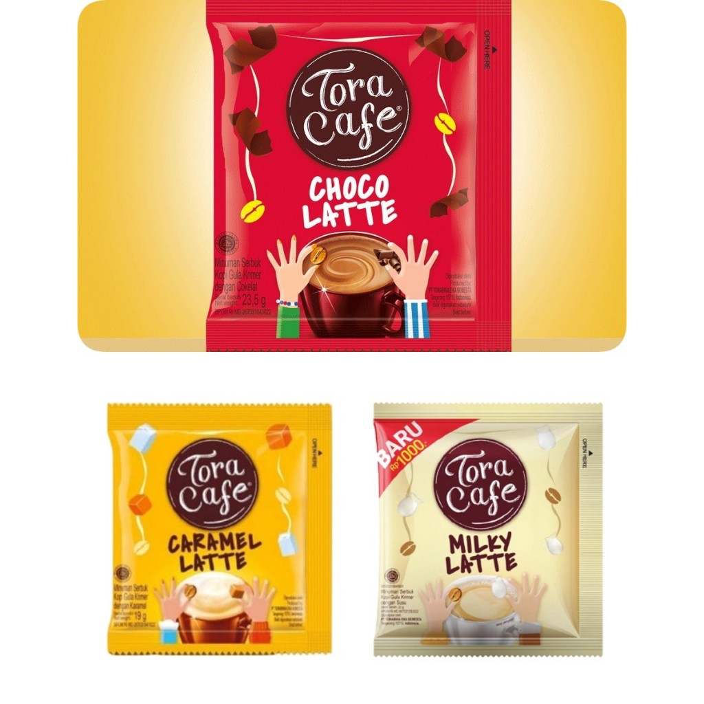 Torabika TORAJAFE Series Milky Choco Caramel Cappuccino Latte Renceng ...