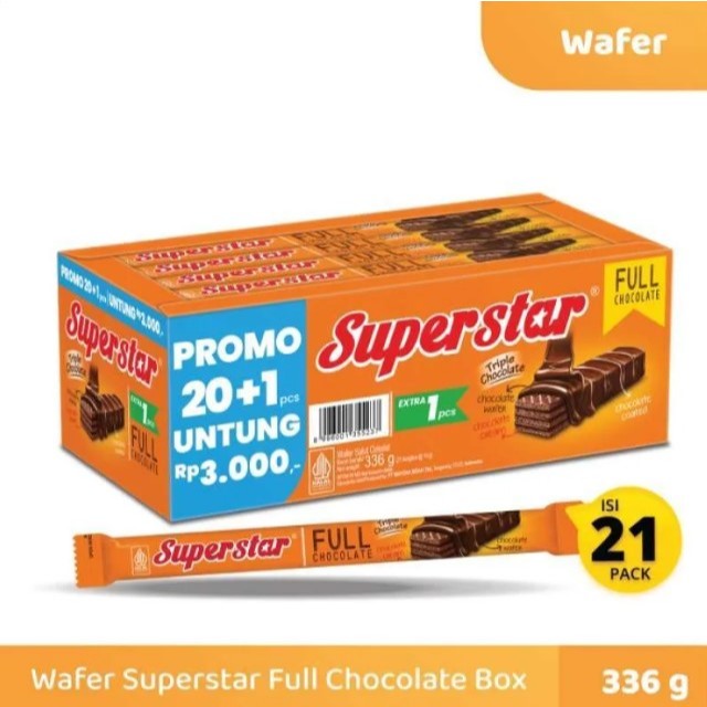 Superstar Roma Wafer Coklat Box isi 20 pcs - Gambar 2