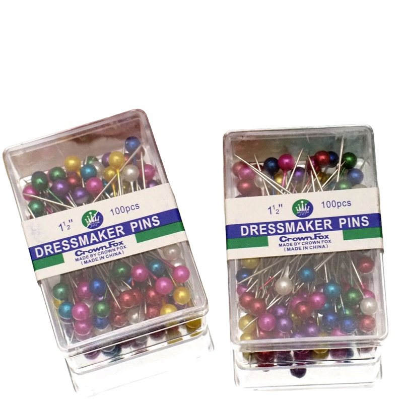 DISA HIJAB - Jarum Pentul Hijab Besar Warna Putih Hitam Premium Tebal Bagus / Head Pins Besar Kotak Anti Karat Aksesoris Hijab Kerudung - Gambar 3
