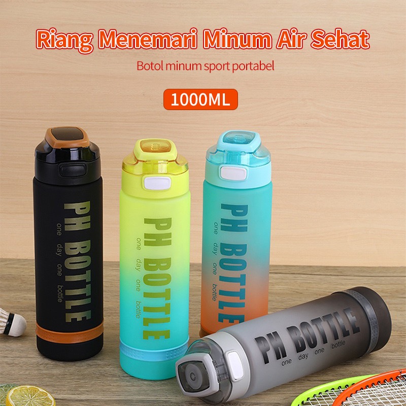 Yawang Botol Minum 1L Free Stiker Aesthetic