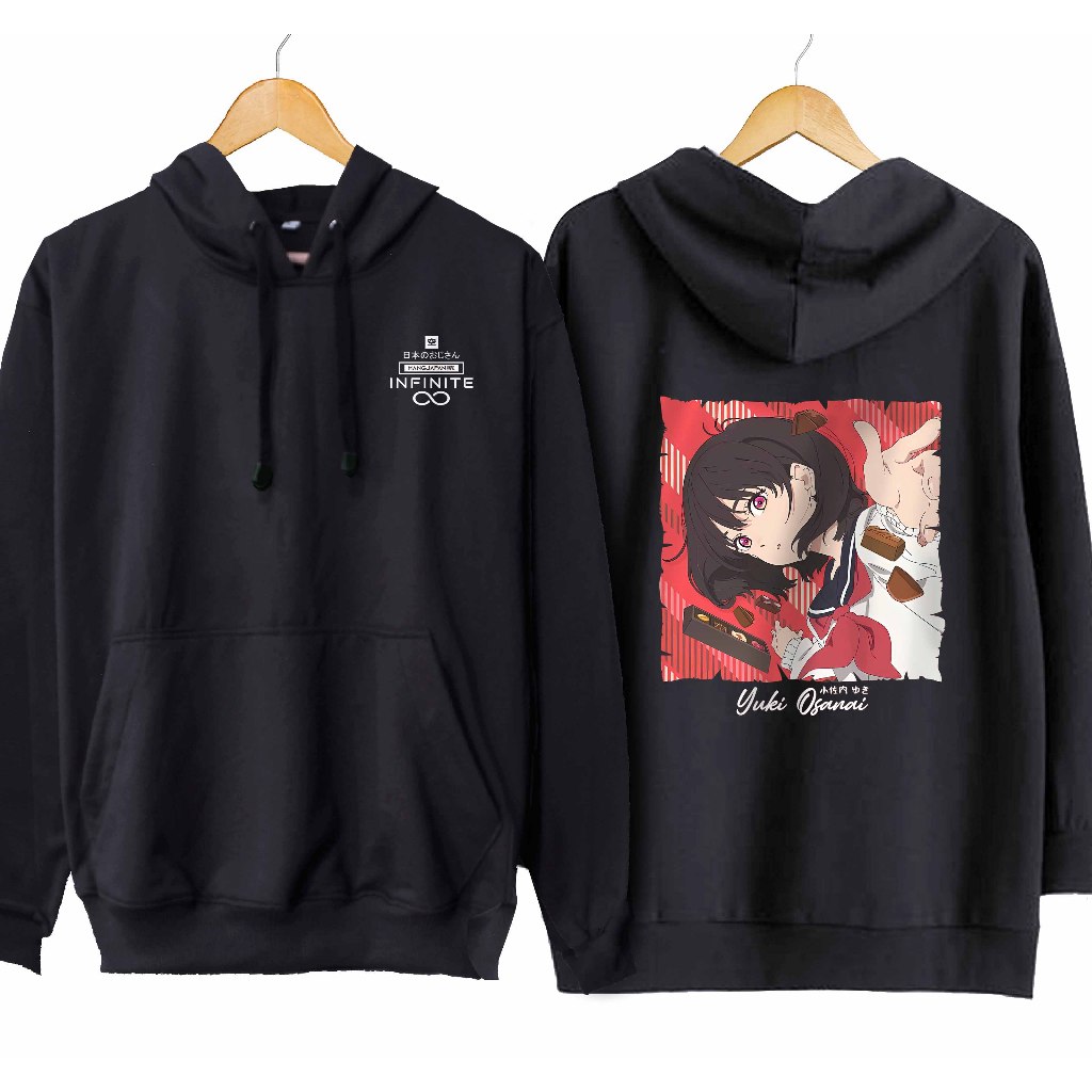 Jacket hoodie jumper infinite anime YUKI OSANAI SHOSHIMIN material cotton fleece Shopee Singapore