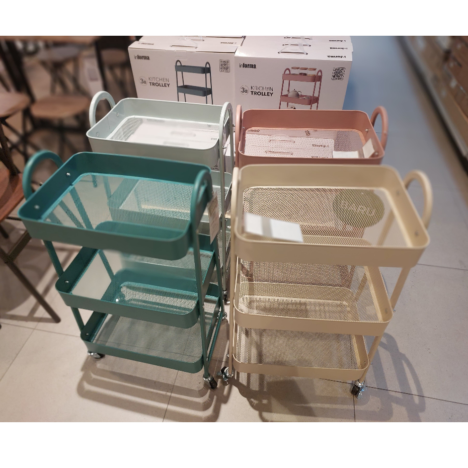 HIJAU Informa Walter II KITCHEN TROLLEY 3 Tier KITCHEN TROLLEY Rack ...