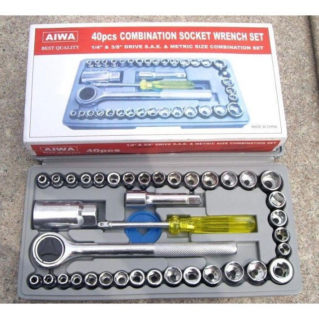 Sock Wrench Set / Shock Wrench Set 40 Pcs / Combination Socket Wrench ...