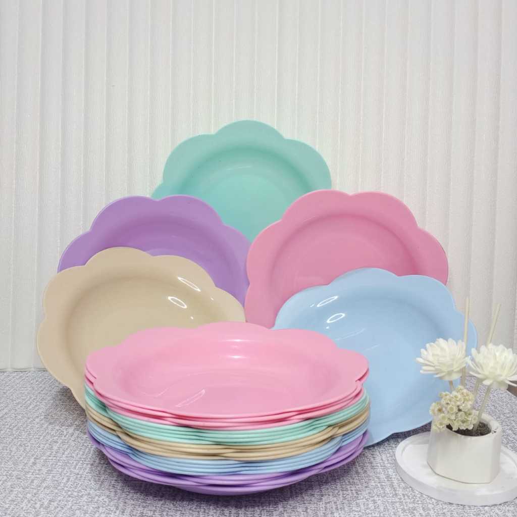 Dreamyhouse Piring Makan Plastik Jumbo Foodgrade - Gambar 2