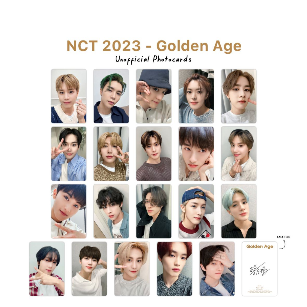 Nct 2023 Golden Age Unofficial Premium Photocard | Shopee Singapore