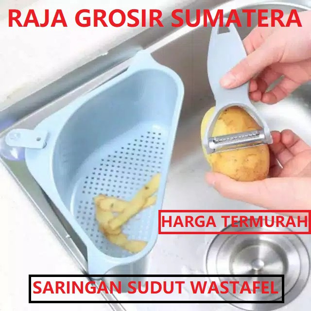 Triangular Sink Corner Strainer Sink Rack Waste Food Strainer (minus